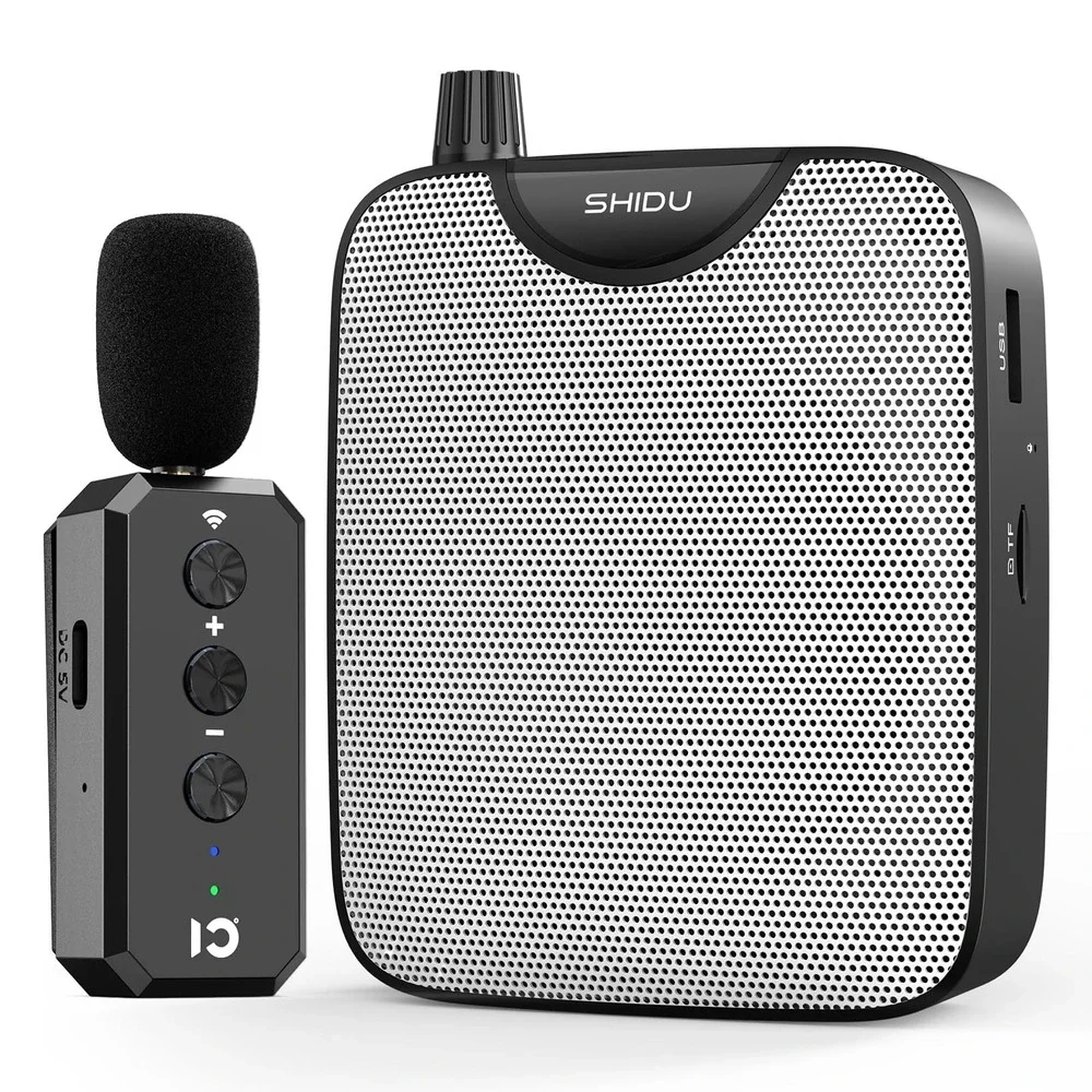 SHIDU M500 35W Voice Amplifier Bluetooth Wireless Lavalier Mic Teacher Speaker